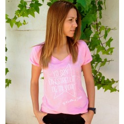 Camiseta Rosa Yo soy la estrella de mi vida de Karolina Toledo