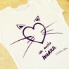 Camiseta con mucho miau de karolina toledo