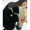 Sudadera negra pestañas karolina toledo